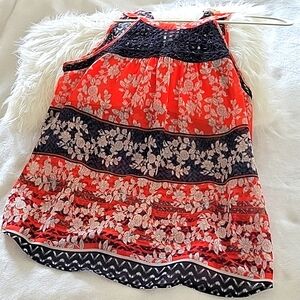 Anthropologie floral print blouse